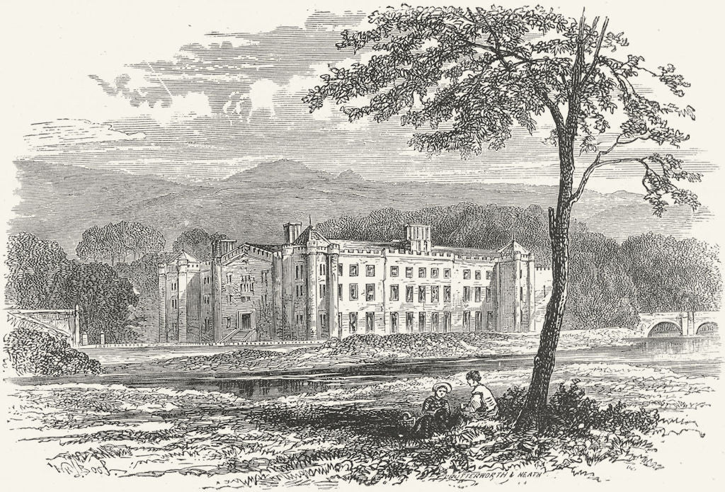 IRELAND. Antrim Castle 1888 old antique vintage print picture